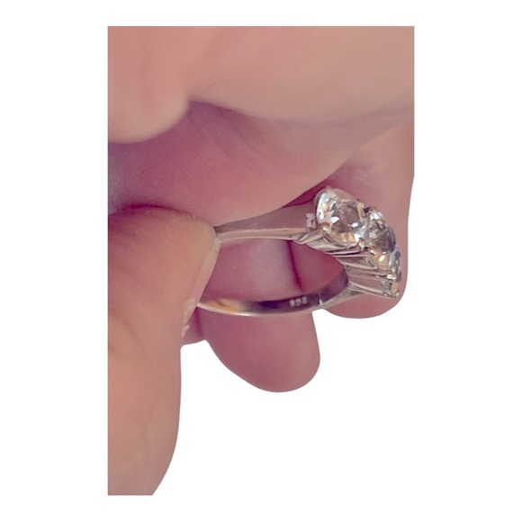 3 Stone Channel High Set Diamond Ring 2.5ct Sterling SOLD!!! - Picture 6 of 16